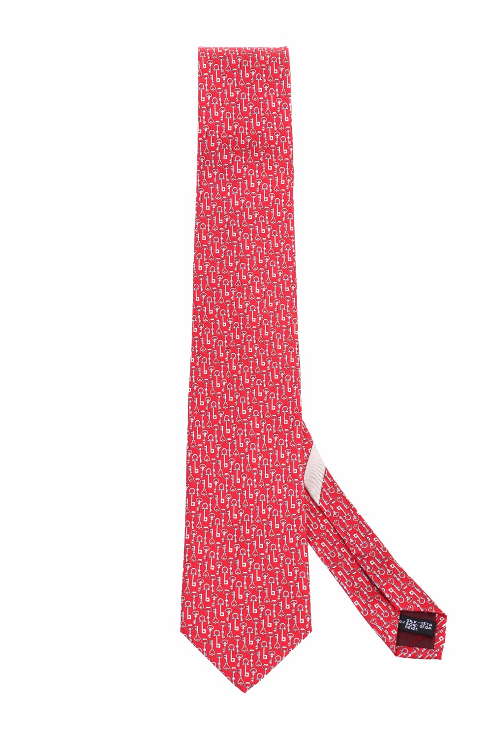 shop SALVATORE FERRAGAMO  Cravatta: Salvatore Ferragamo cravatta in seta stampa Chiavi.
Composizione: 100% seta.
Made in Italy.. 350292-R number 9050983